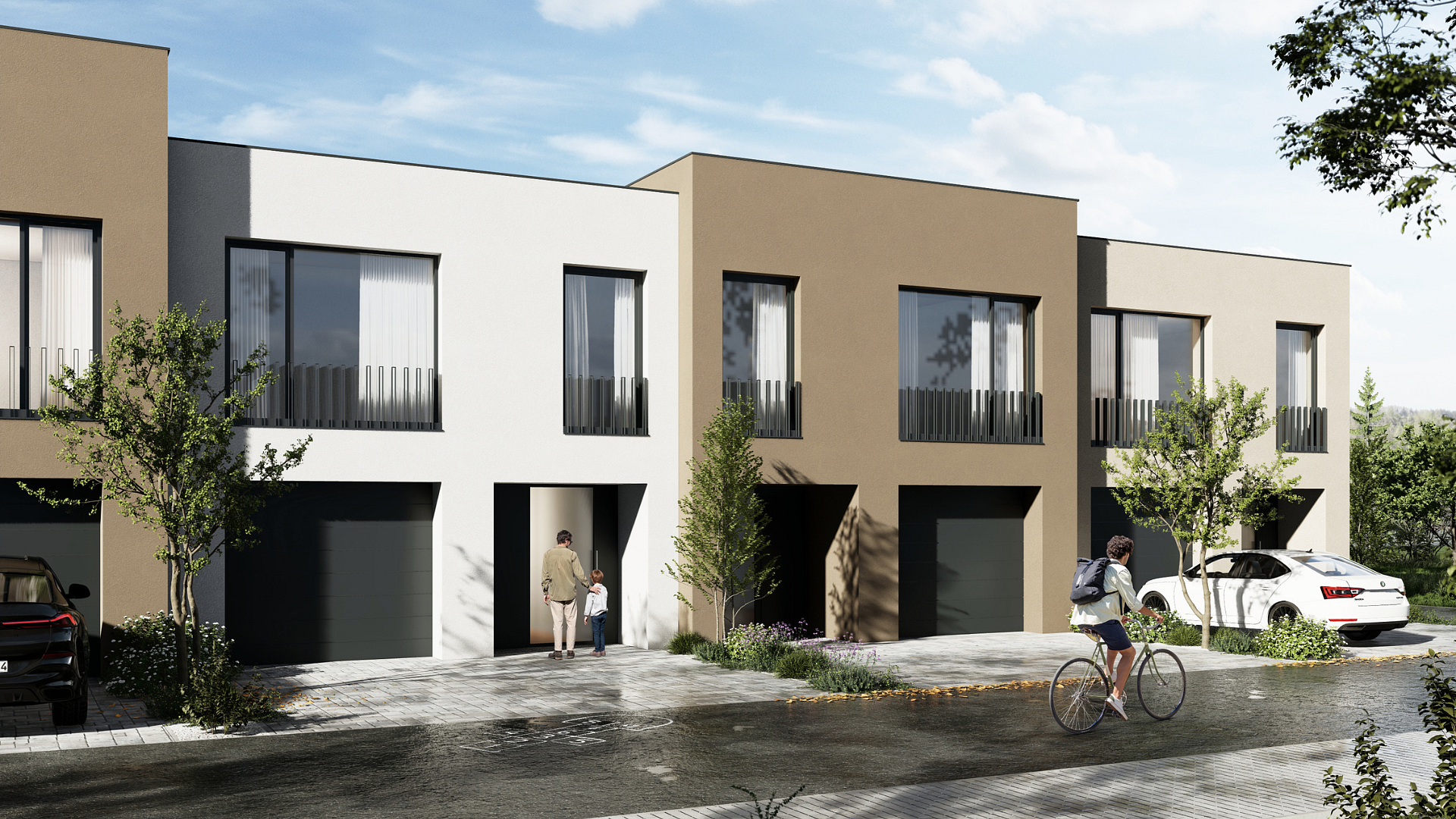 Velký domov s vlastním parkováním a zahradou